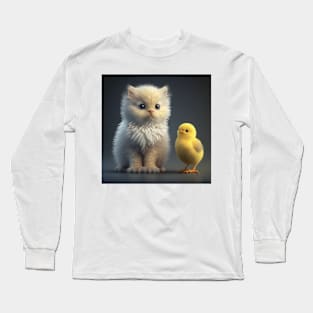 Cuteness Overload - Chick - Kitten Long Sleeve T-Shirt